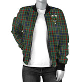 Clan Bisset Crest Tartan Bomber Jacket ZJ50