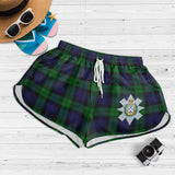 Clan Black Watch Crest Tartan Womens Shorts NW2121