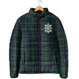 Clan Black Watch Crest Tartan Padded Jacket RF53