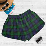 Clan Black Watch Crest Tartan Womens Shorts NW2121