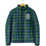 Clan Black Watch Ancient Crest Tartan Padded Jacket RF51