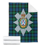 Clan Black Watch Ancient Crest Tartan Blanket UC52