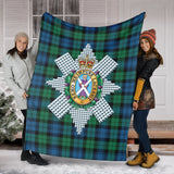 Clan Black Watch Ancient Crest Tartan Blanket UC52