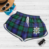 Clan Black Watch Modern Crest Tartan Womens Shorts NW2122