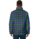 Clan Black Watch Modern Crest Tartan Padded Jacket RF52