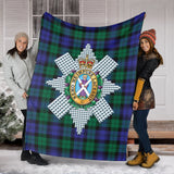 Clan Black Watch Modern Crest Tartan Blanket UC53