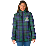 Clan Black Watch Modern Crest Tartan Padded Jacket RF52