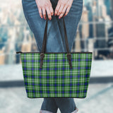 Clan Blackadder Tartan Leather Tote Bag MT1148