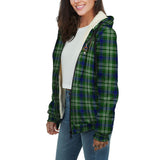 Clan Blackadder Crest Tartan Sherpa Hoodie CT929