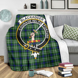 Clan Blackadder Crest Tartan Blanket UC55