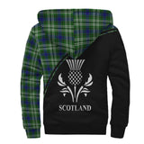 Clan Blackadder Crest Tartan Sherpa Hoodie Curve Style CE927