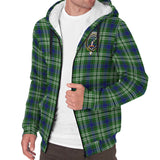 Clan Blackadder Crest Tartan Sherpa Hoodie CT929