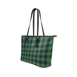 Clan Blackadder Tartan Leather Tote Bag MT1148