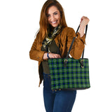 Clan Blackadder Tartan Leather Tote Bag MT1148