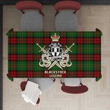 Clan Blackstock Hunting Tartan Tablecloth Golden Sword of Courageous Legacy BG55