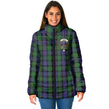 Clan Blair Crest Tartan Padded Jacket RF57