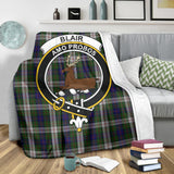 Clan Blair Dress Crest Tartan Blanket UC56