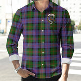 Clan Blair Modern Crest Tartan Long Sleeve Shirt PC926