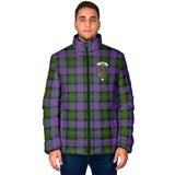 Clan Blair Modern Crest Tartan Padded Jacket RF56