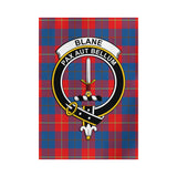 Clan Blane Crest Tartan Flag CF58