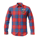 Clan Blane Crest Tartan Long Sleeve Shirt PC924