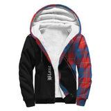 Clan Blane Crest Tartan Sherpa Hoodie Curve Style CE923