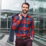 Clan Blane Crest Tartan Long Sleeve Shirt PC924