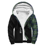 Clan Blyth Crest Tartan Sherpa Hoodie Curve Style CE922