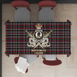 Clan Borthwick Tartan Tablecloth Golden Sword of Courageous Legacy BG62