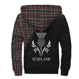 Clan Borthwick Crest Tartan Sherpa Hoodie Curve Style CE921