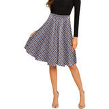 Clan Boswell Tartan Melete Pleated Midi Skirt V1128