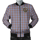 Clan Boswell Crest Tartan Bomber Jacket ZJ61