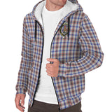 Clan Boswell Crest Tartan Sherpa Hoodie CT922