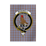 Clan Boswell Crest Tartan Flag CF61