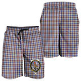 Clan Boswell Crest Tartan Mens Shorts NS921