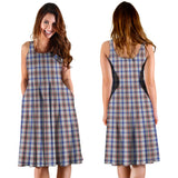 Clan Boswell Tartan Sleeveless Midi Womens Dress VS1129