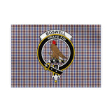 Clan Boswell Crest Tartan Flag CF61