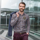 Clan Boswell Crest Tartan Long Sleeve Shirt PC921