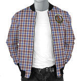 Clan Boswell Crest Tartan Bomber Jacket ZJ61