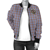 Clan Boswell Crest Tartan Bomber Jacket ZJ61