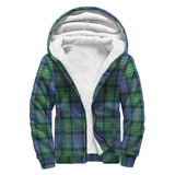 Clan Bowie Ancient Tartan Sherpa Hoodie - Classic Style CS 1112