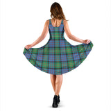 Clan Bowie Ancient Tartan Sleeveless Midi Womens Dress VS1128