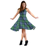 Clan Bowie Ancient Tartan Sleeveless Midi Womens Dress VS1128