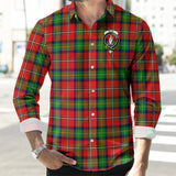 Clan Boyd Modern Crest Tartan Long Sleeve Shirt PC920