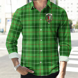 Clan Boyle Crest Tartan Long Sleeve Shirt PC919