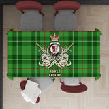 Clan Boyle Tartan Tablecloth Golden Sword of Courageous Legacy BG65