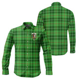 Clan Boyle Crest Tartan Long Sleeve Shirt PC919