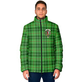 Clan Boyle Crest Tartan Padded Jacket RF63