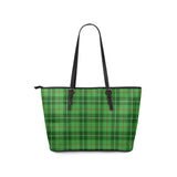 Clan Boyle Tartan Leather Tote Bag MT1138