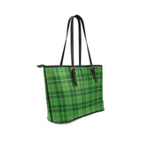 Clan Boyle Tartan Leather Tote Bag MT1138